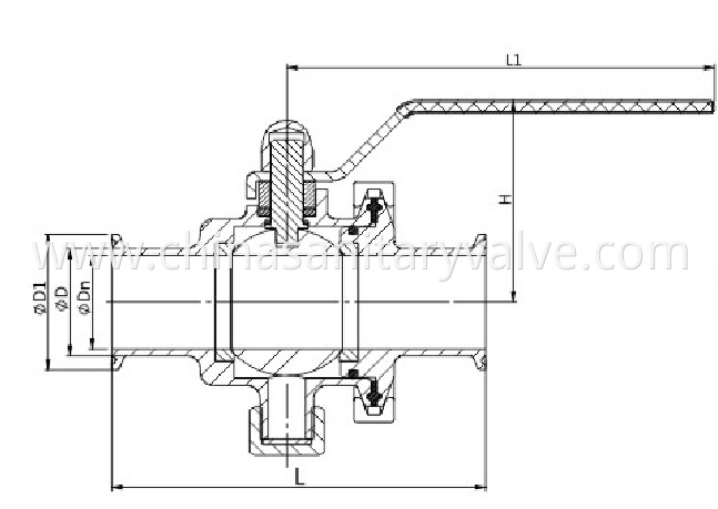 3A Sanitary Clamped Non-retention Ball Valve